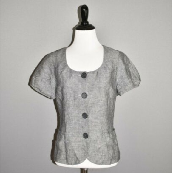 Banana Republic Jackets & Blazers - BANANA REPUBLIC Chambray Structured Linen Jacket